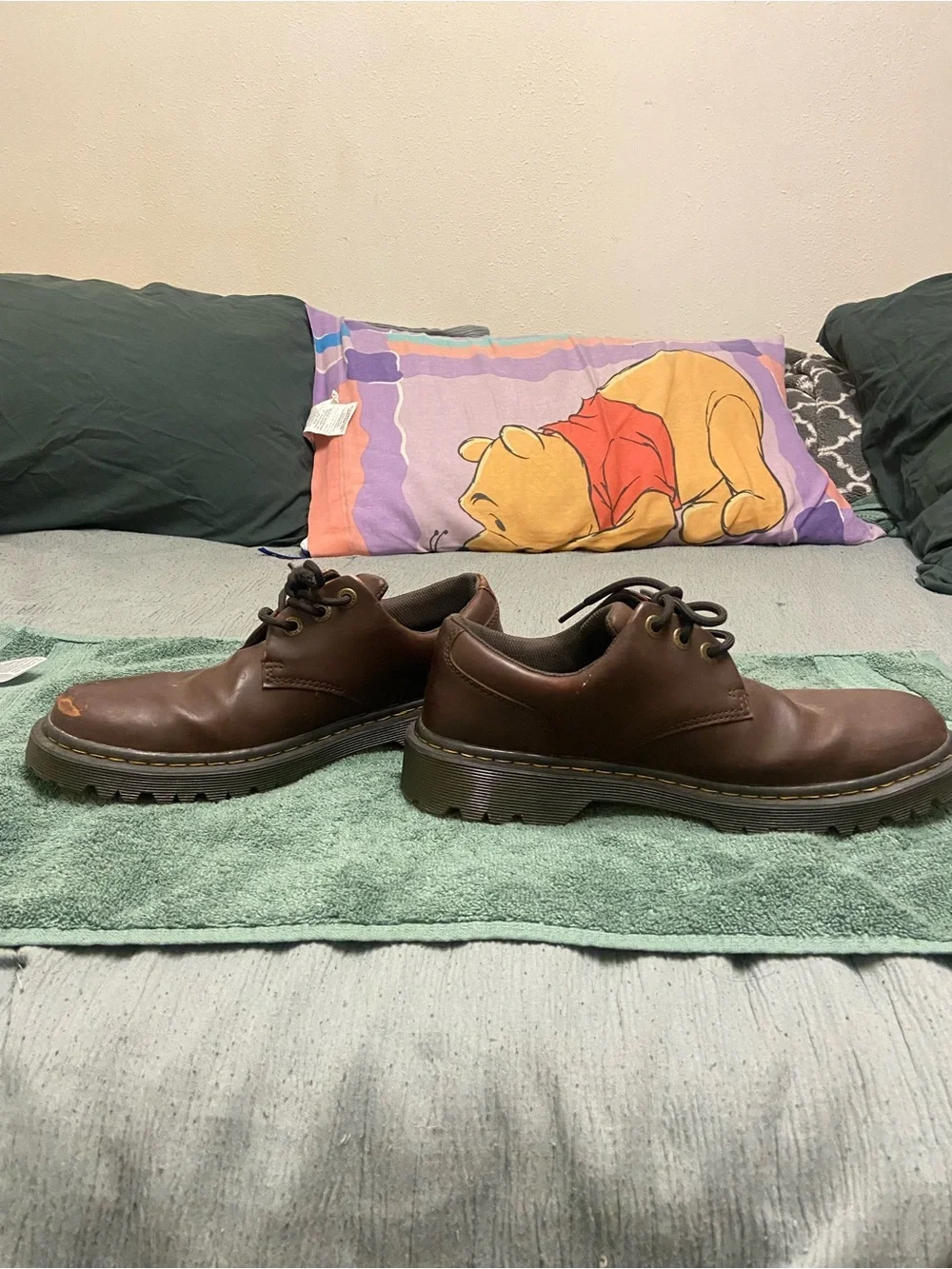 Dr. Martens Men's Brown Leather Derby Shoes